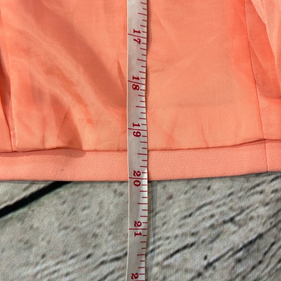 Miss Selfridge Woman’s Coral Open Front Blazer Jacket Size 6 - Picture 7 of 8